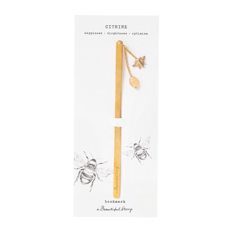 Marque page CITRINE coloris or