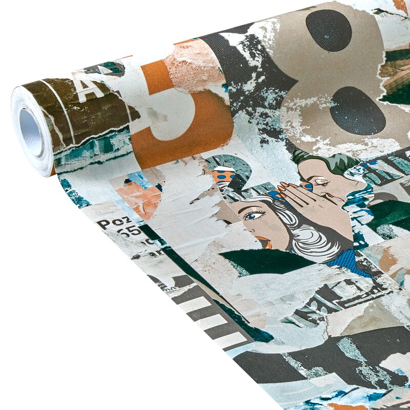 Papier peint intissé JODY coloris multicolore