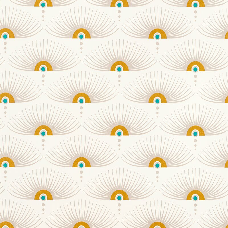 Papier peint intissé FELICIE coloris blanc