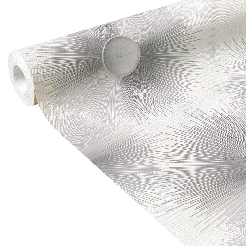 Papier peint intissé ELLE DECORATION ELLEN coloris argent