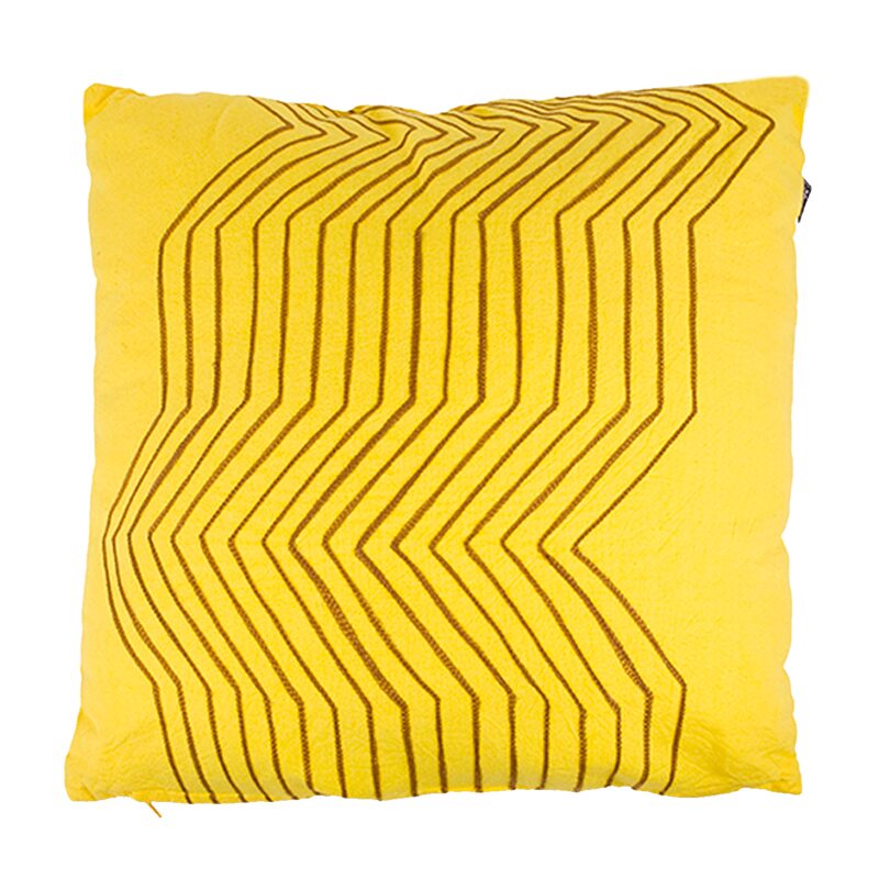 Coussin MADINA coloris jaune 50 x 50 cm