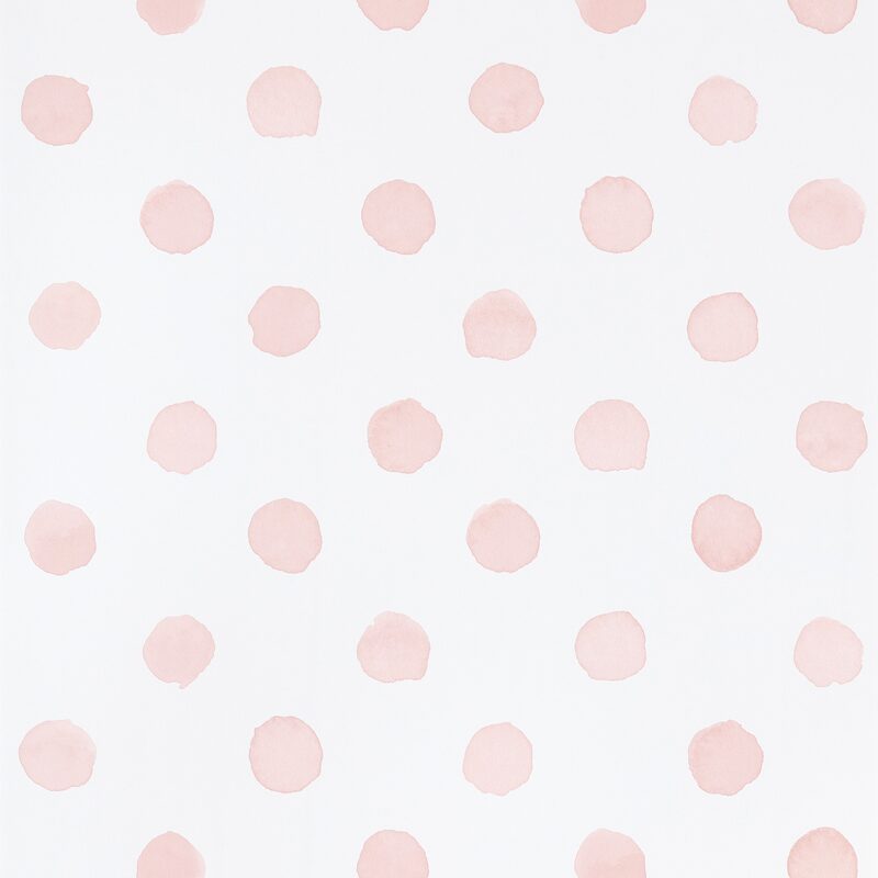 Papier peint intissé EDEN CABOCHON coloris rose poudré