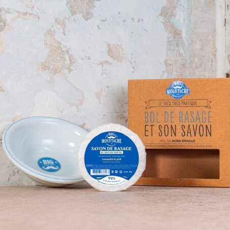 Accessoire de toilette BOL ET SAVON DE RASAGE