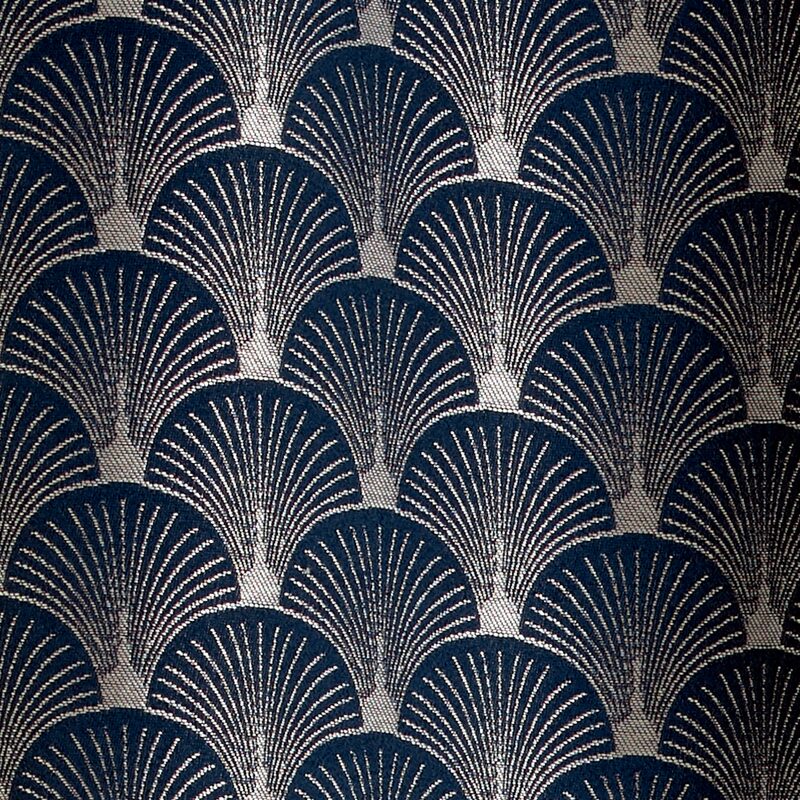 Rideau SCHIAPARELLI coloris bleu nuit 140 x 240 cm