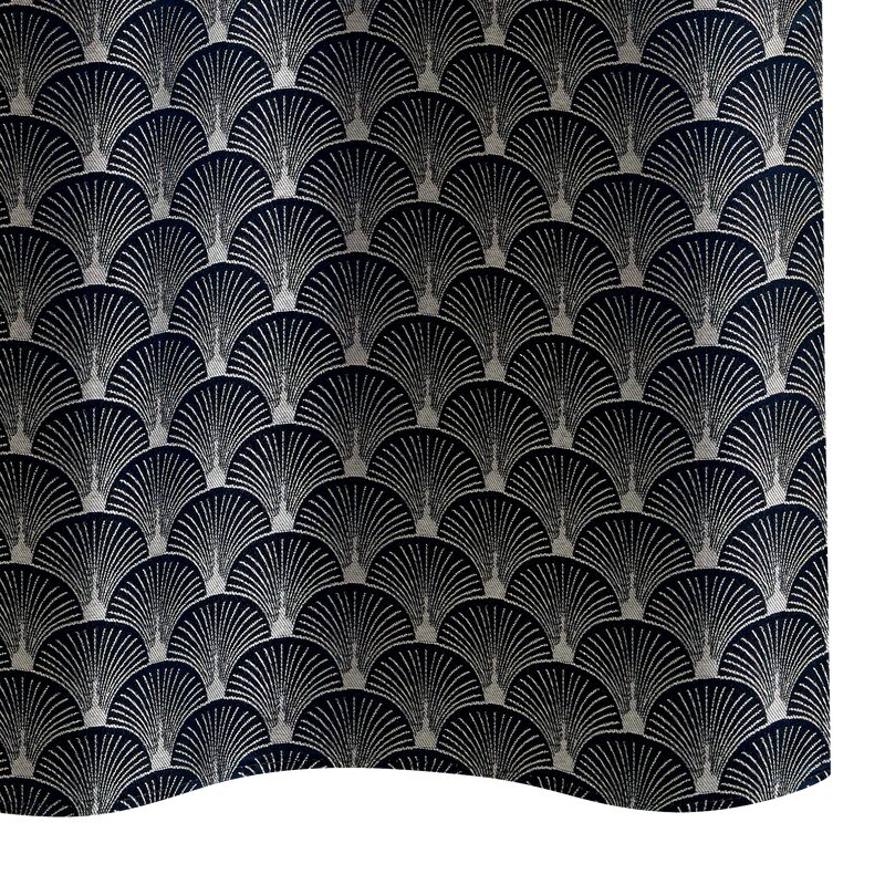 Rideau SCHIAPARELLI coloris bleu nuit 140 x 240 cm