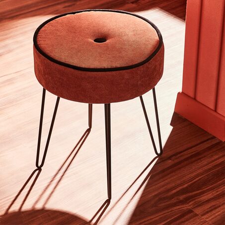 Tabouret COSTA coloris terracotta