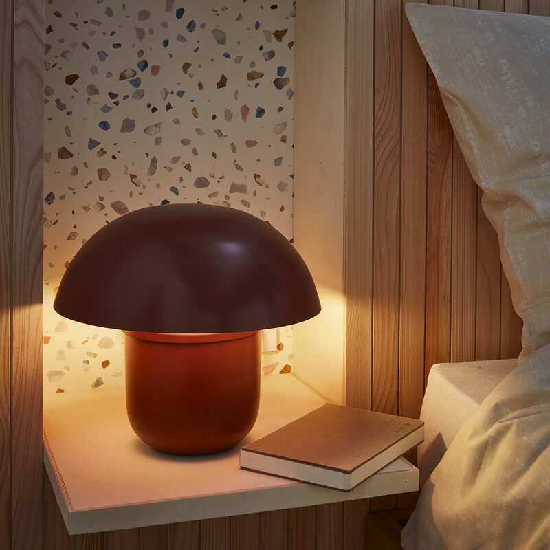 Lampe à poser CHAMPART coloris terracotta 25 x 29 cm