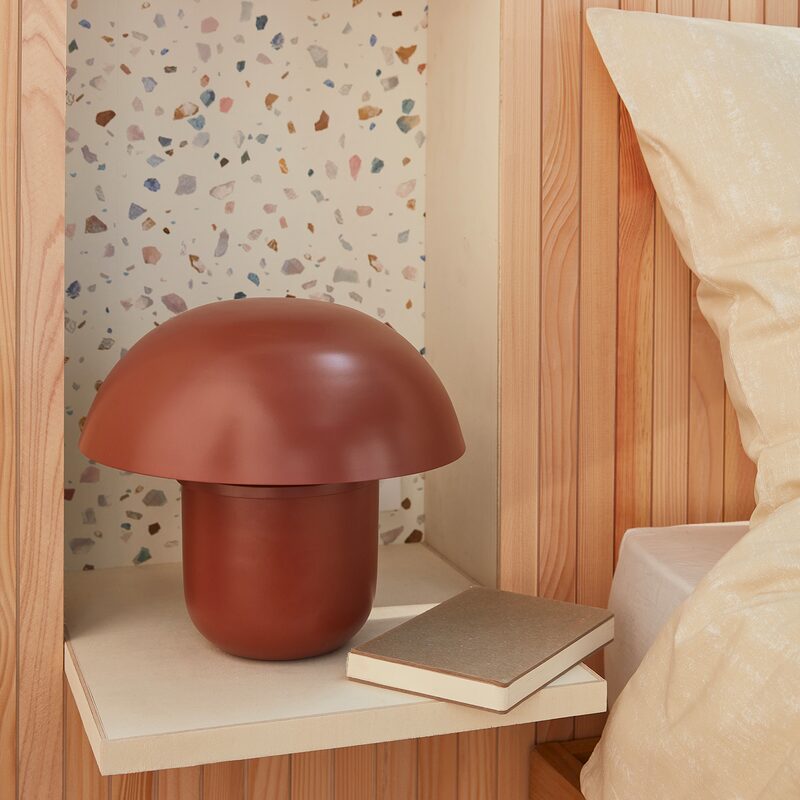 Lampe à poser CHAMPART coloris terracotta 25 x 29 cm