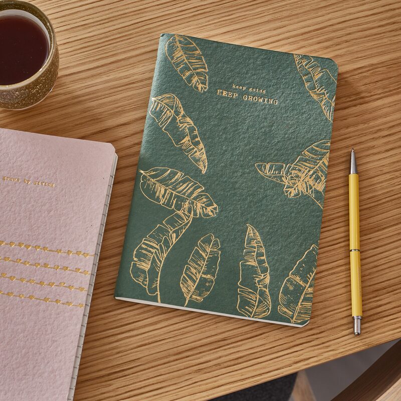 Carnet KEEP GROWING coloris vert