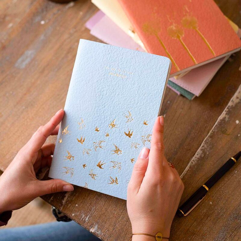 Carnet JOURNEY coloris bleu pastel
