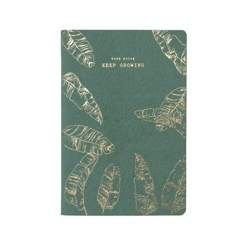 Carnet KEEP GROWING coloris vert