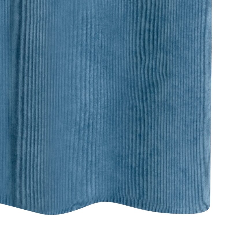 Rideau GATIEN coloris bleu jean 140 x 260 cm