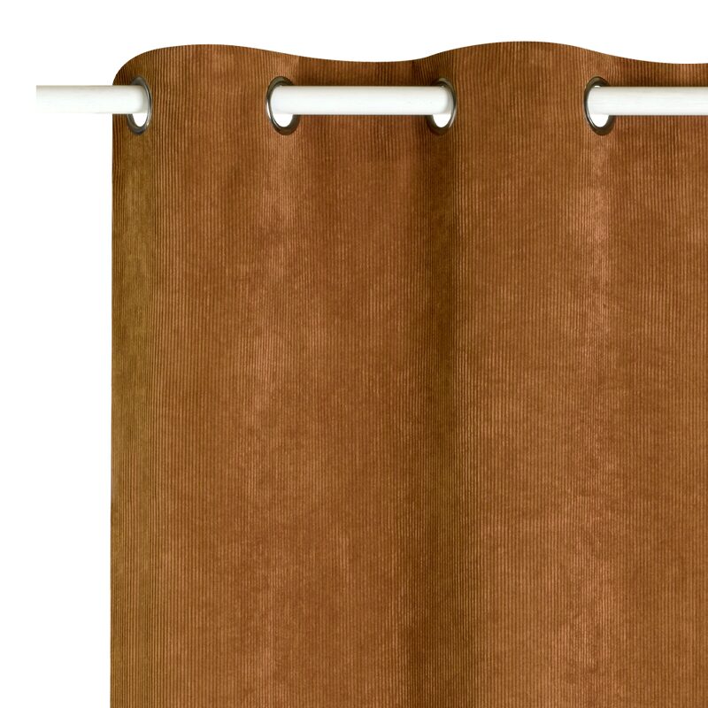 Rideau GATIEN coloris camel 140 x 260 cm