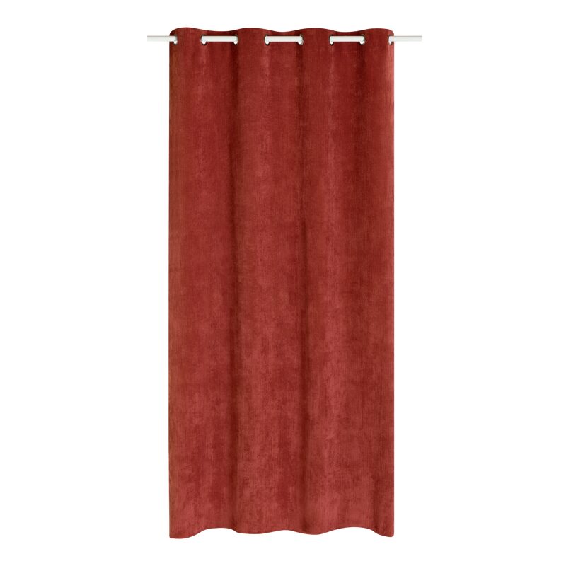 Rideau GATIEN coloris rouille 140 x 260 cm