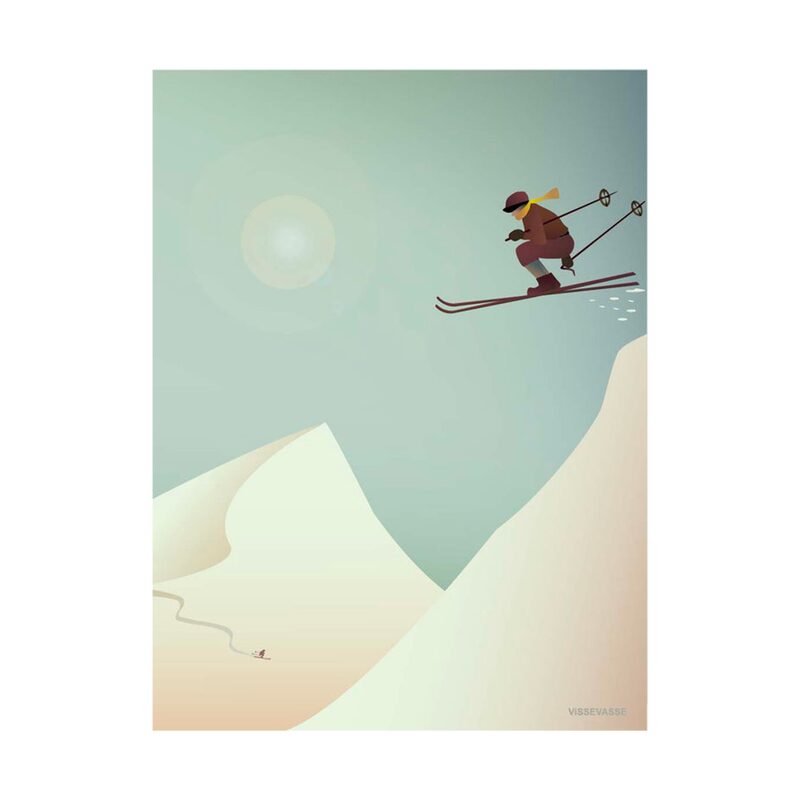 Affiche SKIING 30 x 40 cm