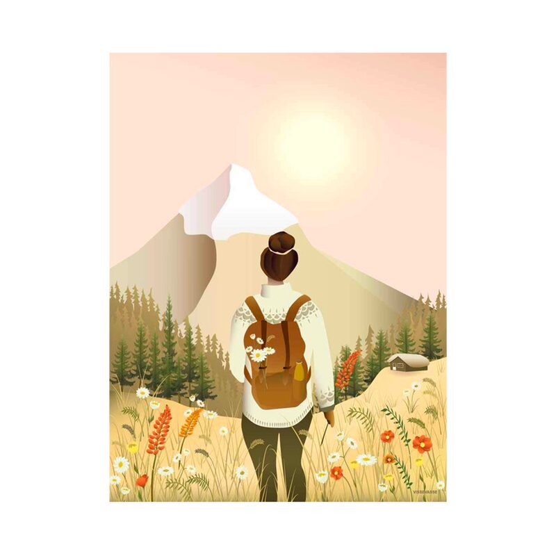 Affiche HIKE WITH ME 30 x 40 cm