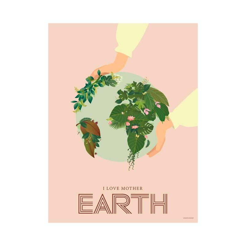 Affiche I LOVE MOTHER EARTH 30 x 40 cm