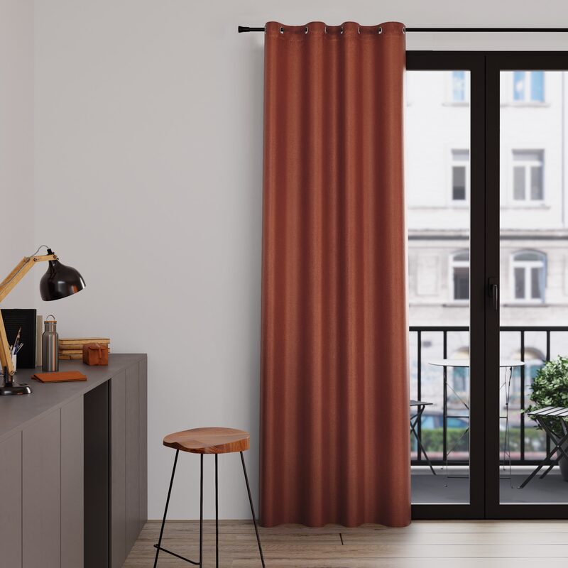 Rideau AMSTERDAM coloris caramel 145 x 240 cm