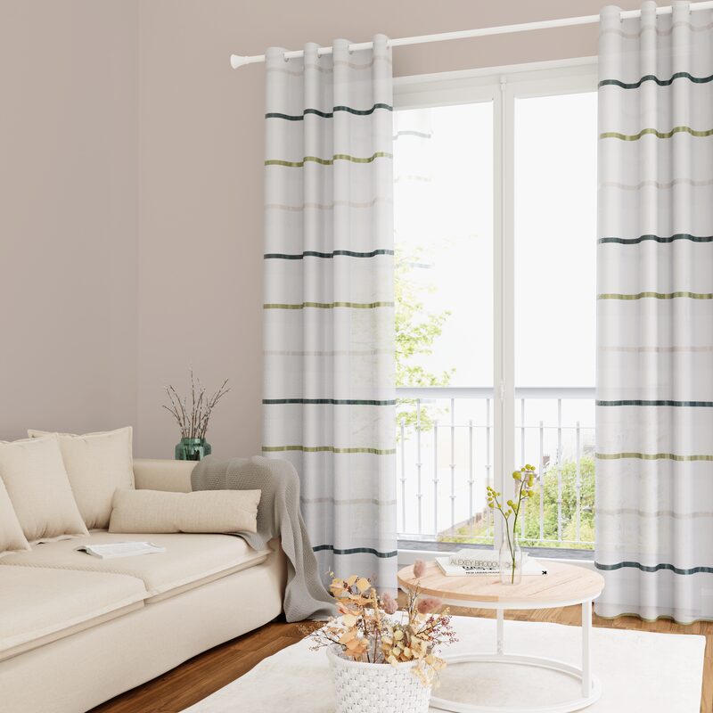 Voilage GALEA coloris émeraude 140 x 240 cm