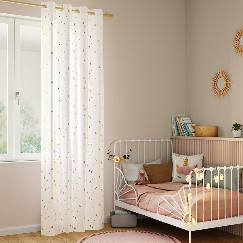 Voilage AINA coloris or  140 x 240 cm