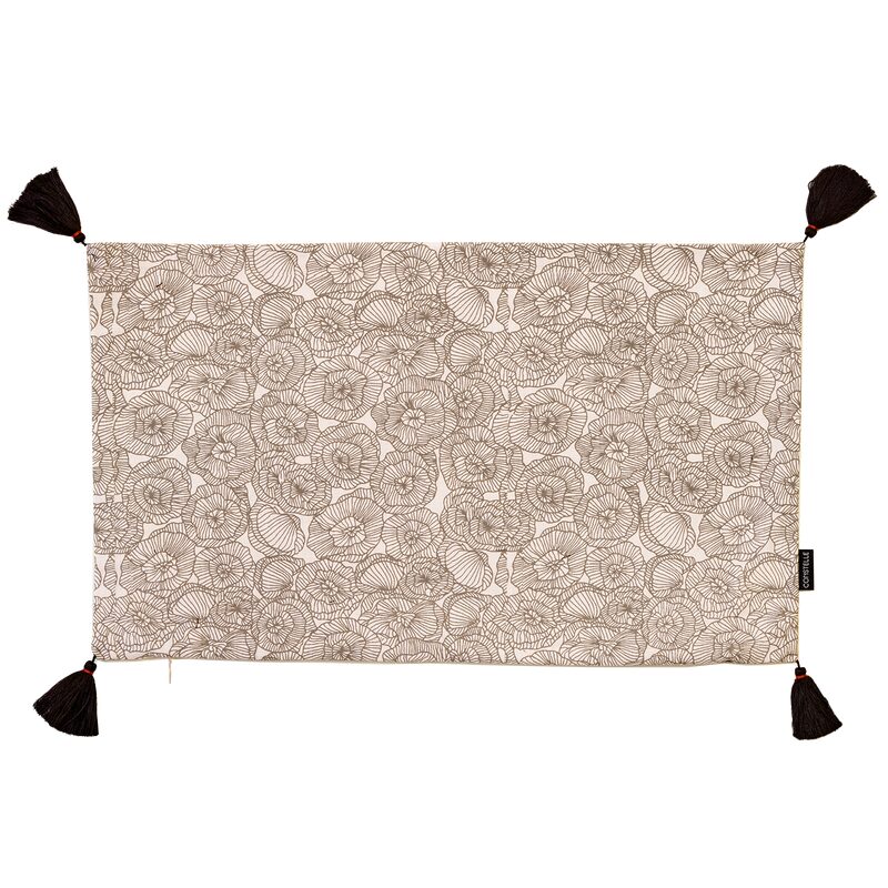 Housse de coussin EKHI coloris beige 30 x 50 cm