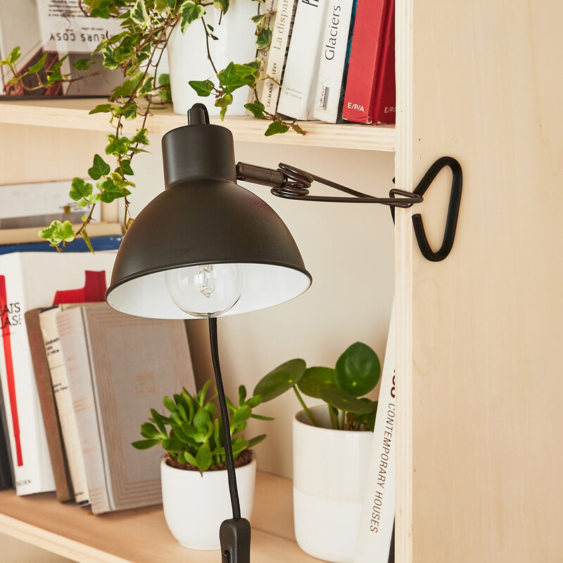 Lampe à poser MOYS coloris noir 32,5 x 13 cm