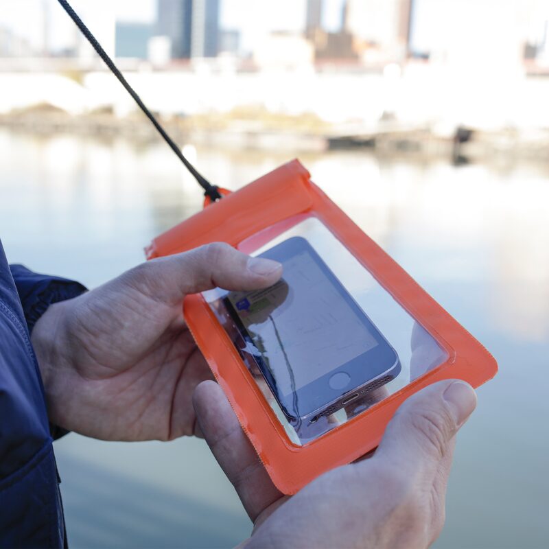 Porte-téléphone POCHETTE POUR SMARTPHONE WATERPROOF coloris orange