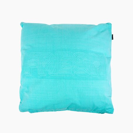 Coussin FRESH coloris turquoise 50 x 50 cm