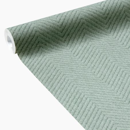 Papier peint intissé BABETH coloris vert de gris