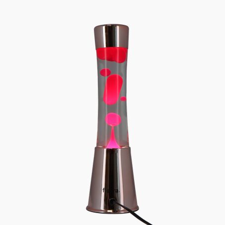 Fisura Lampe à lave LAVA PINK coloris rose 39,5 x 11 cm