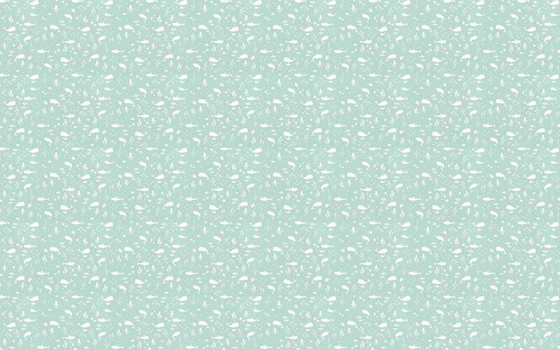 Papier peint intissé LITTLE DUTCH OCEAN coloris vert menthe
