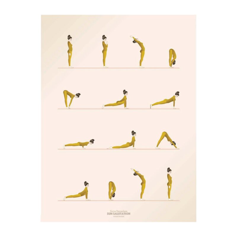 Affiche SUN SALUTATION 30 x 40 cm