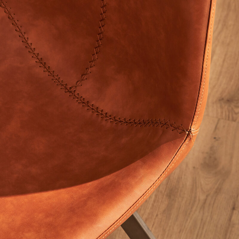 Chaise ZIGGY coloris cognac