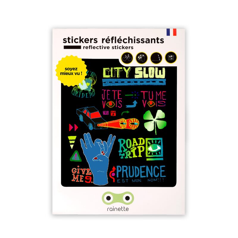 Accessoire de vélo STICKERS RÉFLÉCHISSANTS CITY SLOW