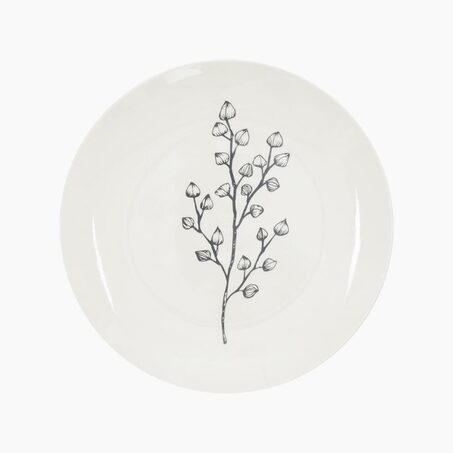 Assiette DAHLI coloris noir