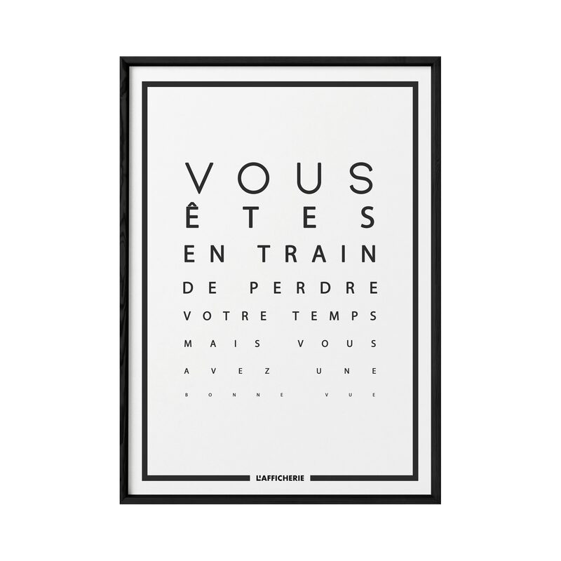 Affiche BONNE VUE 29,7 x 42 cm