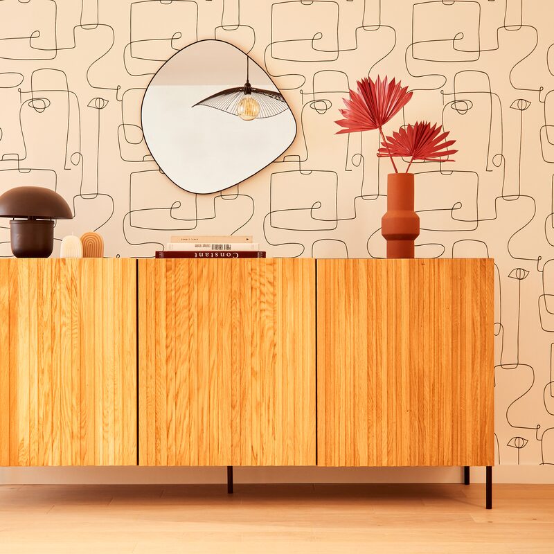 Buffet GRAVURE coloris naturel