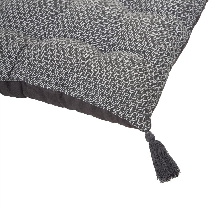 Coussin de sol OTTO coloris gris 60 x 120 cm