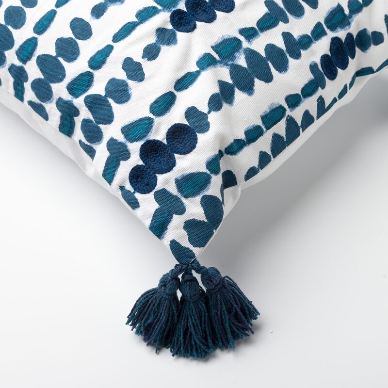 Coussin GABANNA coloris bleu 40 x 60 cm