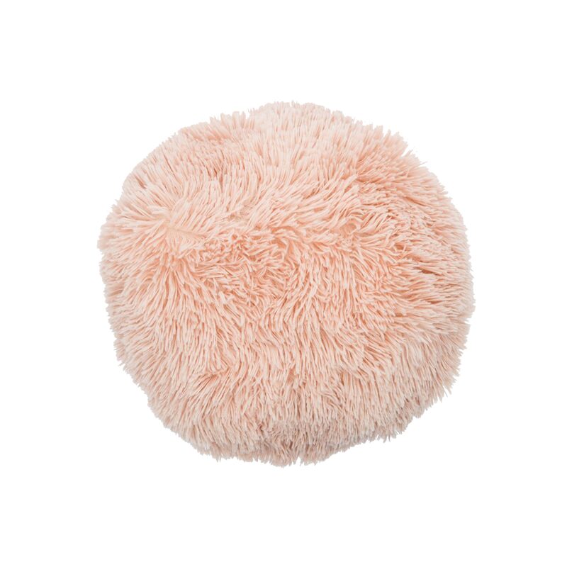 Coussin SHAGGY coloris rose 38 cm