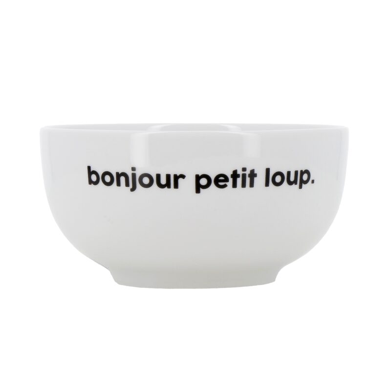 Bol BONJOUR PETIT LOUP coloris blanc