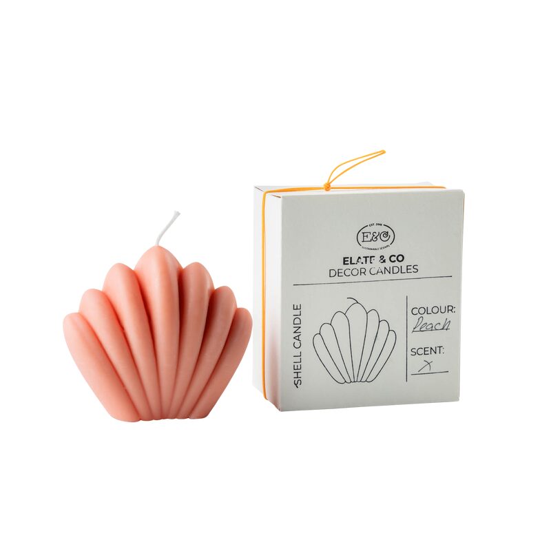 Bougie SHELL coloris rose