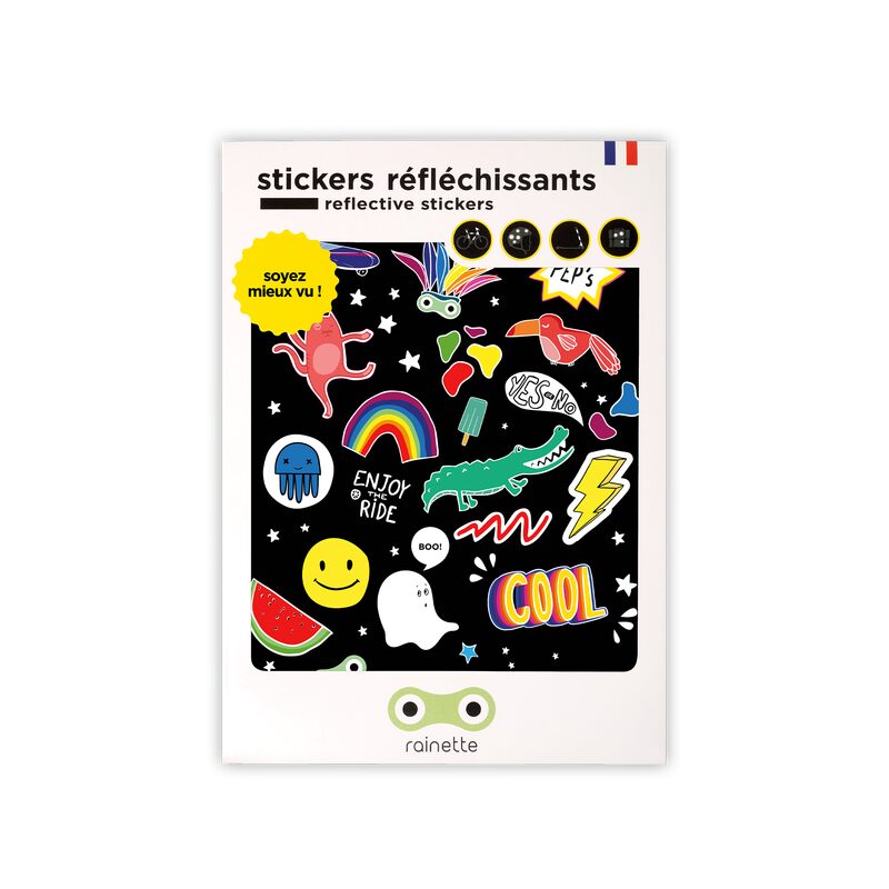 Accessoire de vélo STICKERS RÉFLÉCHISSANTS PEPS