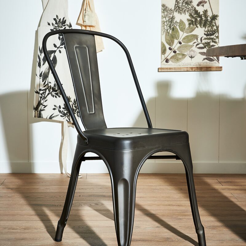 Chaise KRAFT coloris gris acier