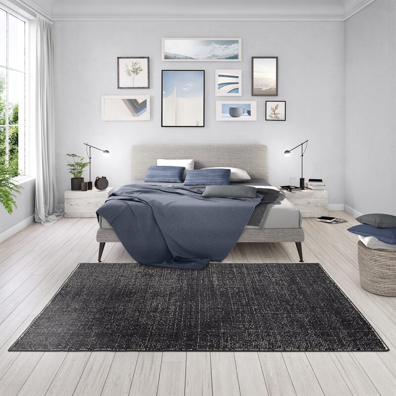 Tapis DELTA coloris noir 160 x 230 cm