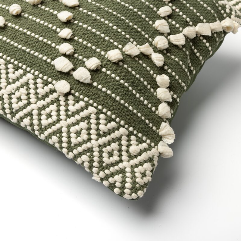 Coussin JYLY coloris olive 40 x 60 cm