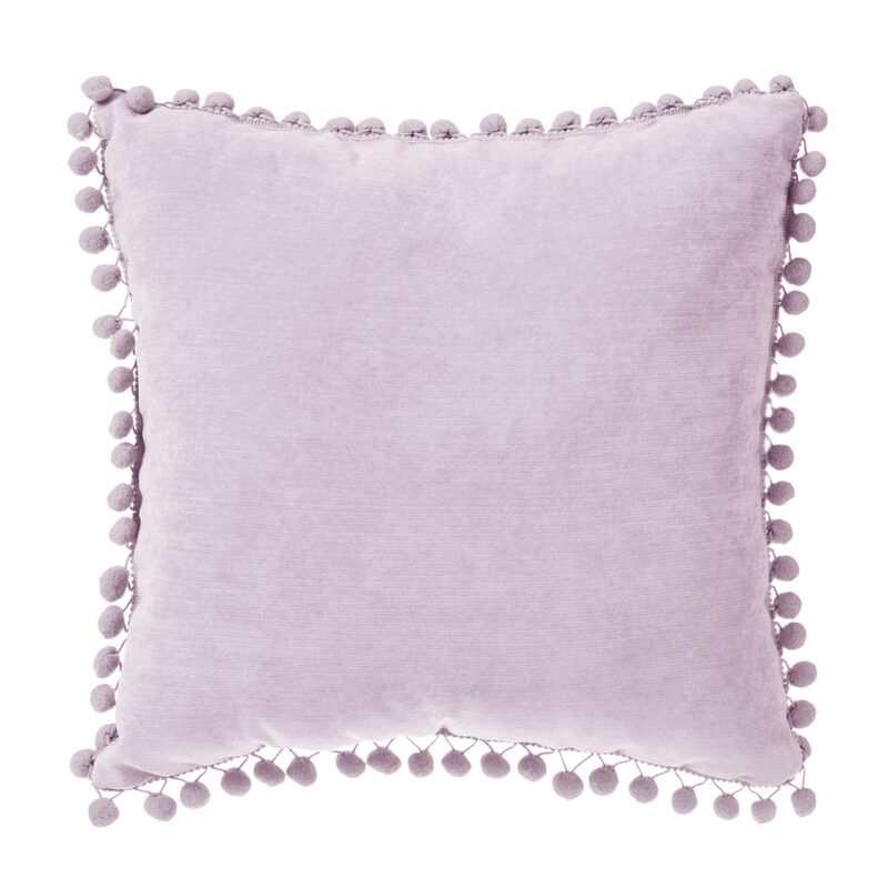 Coussin BOMMEL coloris rose clair 40 x 40 cm