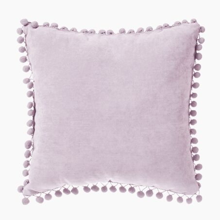 Coussin BOMMEL coloris rose clair 40 x 40 cm