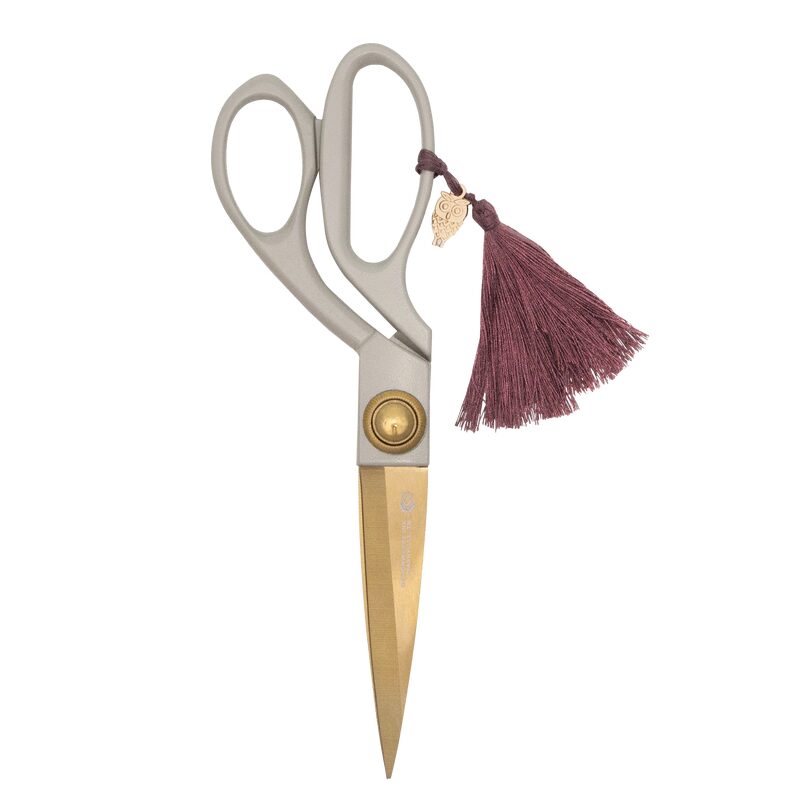 Ciseaux POMPON & CHARME coloris gris