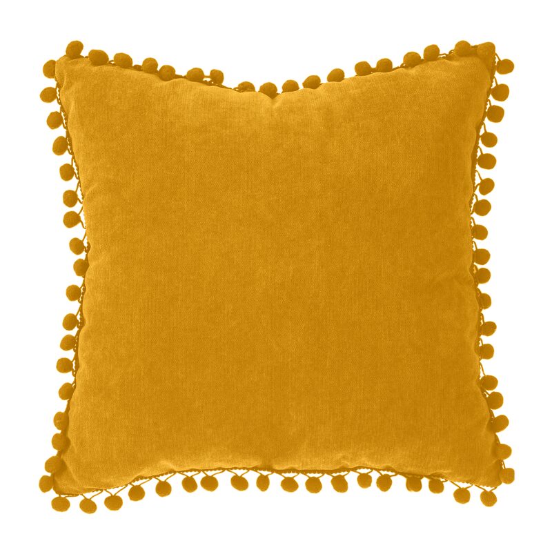 Coussin BOMMEL coloris ocre 40 x 40 cm